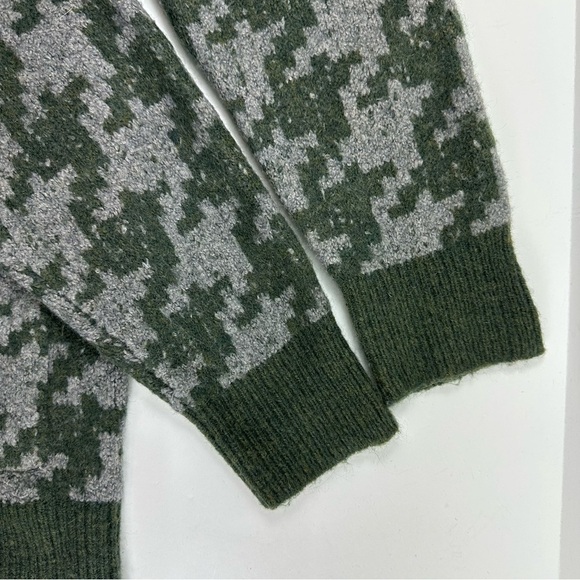 Madewell Allston Double-Button Houndstooth Cardigan Size Small Oversized - Picture 8 of 9